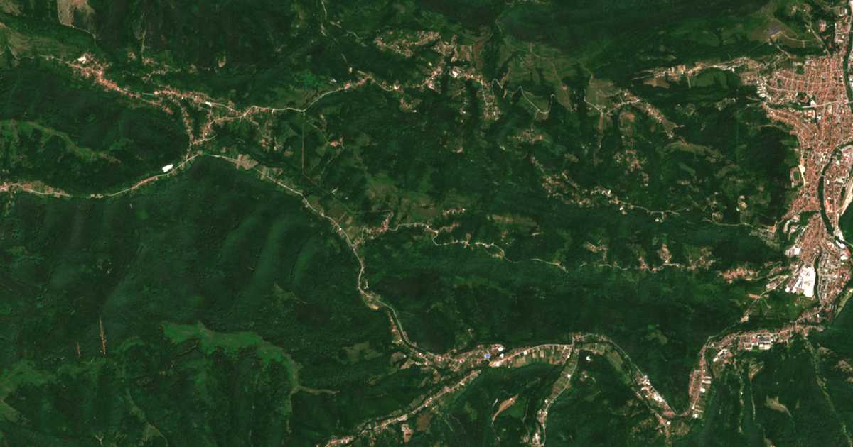 Satelitska karta: Gorno Trape