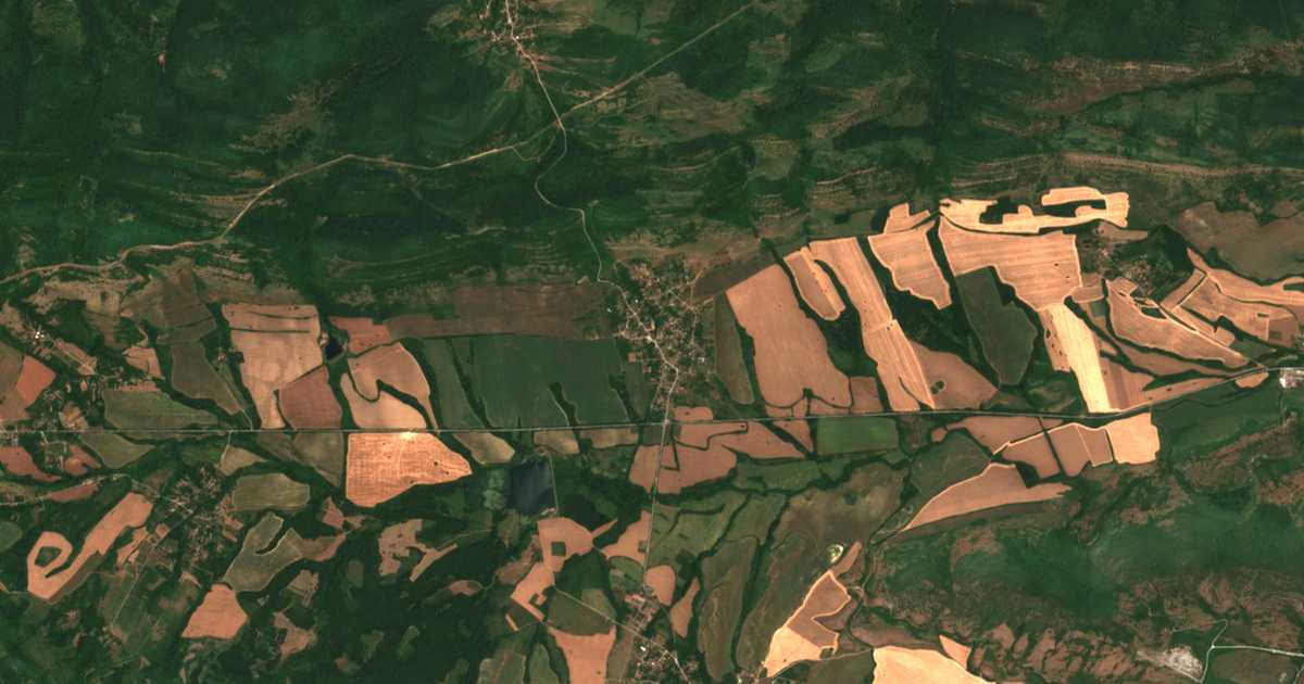 Satelitska karta: Orešene