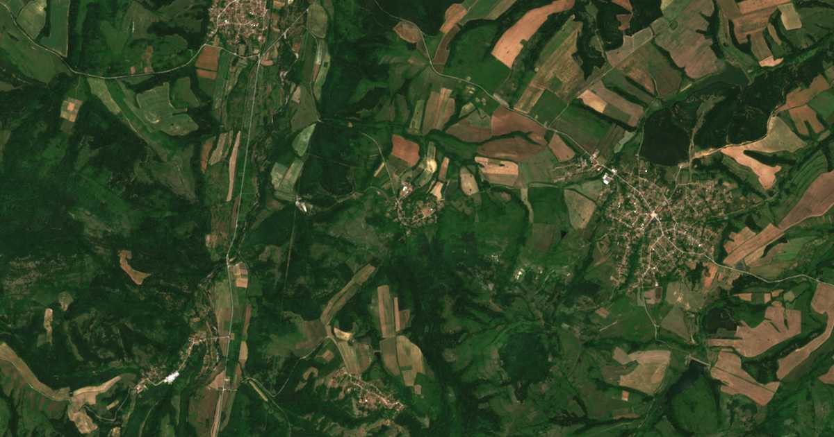 Satelitska karta: Baljuvica