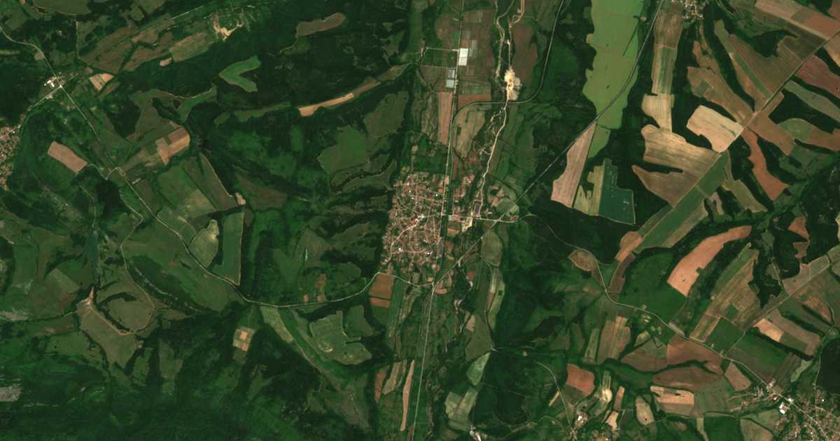 Satelitska karta: Borovci