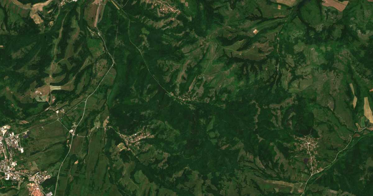 Satelitska karta: Pesočnica