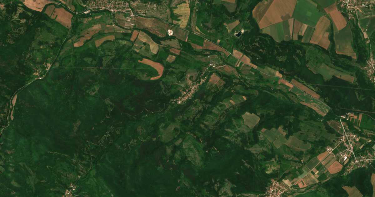 Satelitska karta: Gorna Kovačica