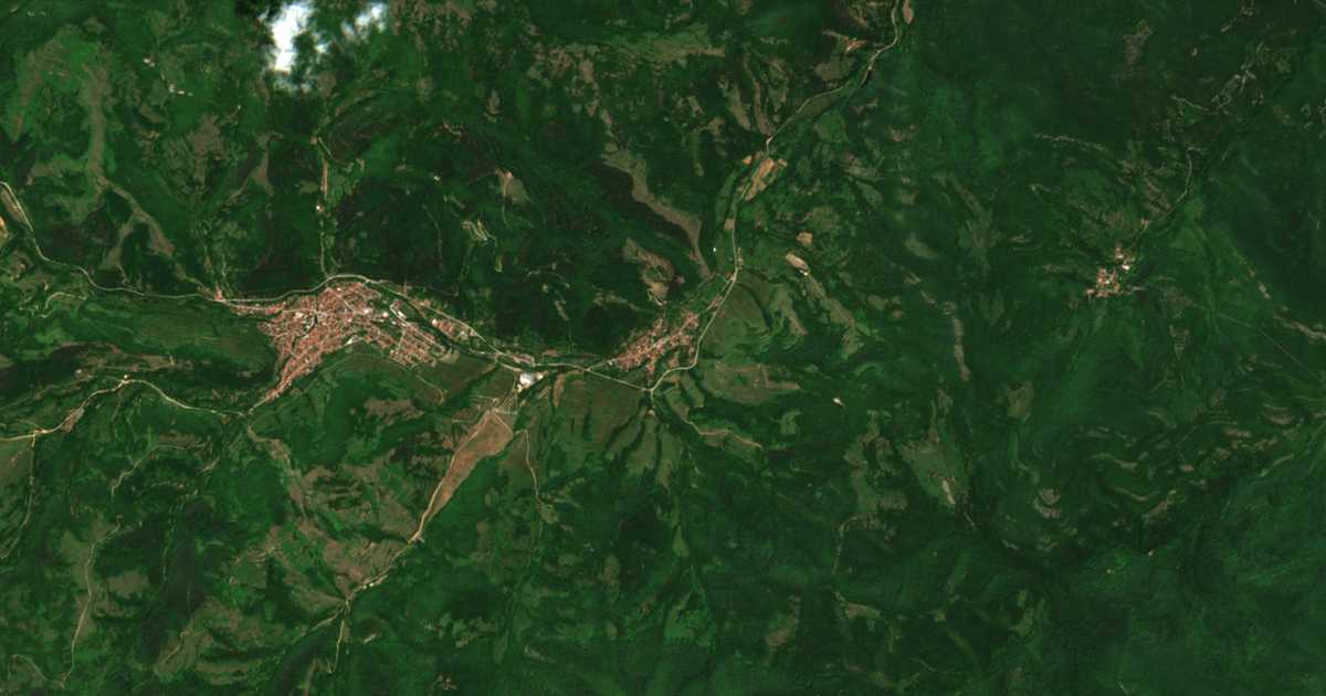 Satelitska karta: Železna