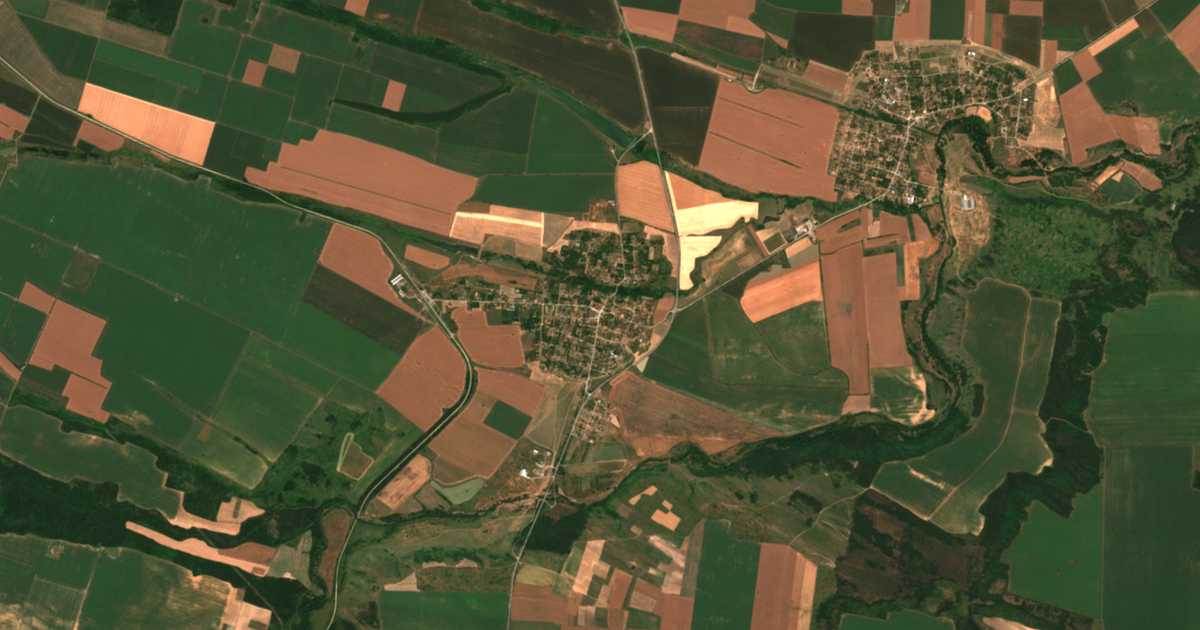 Satelitska karta: Dolno Cerovene