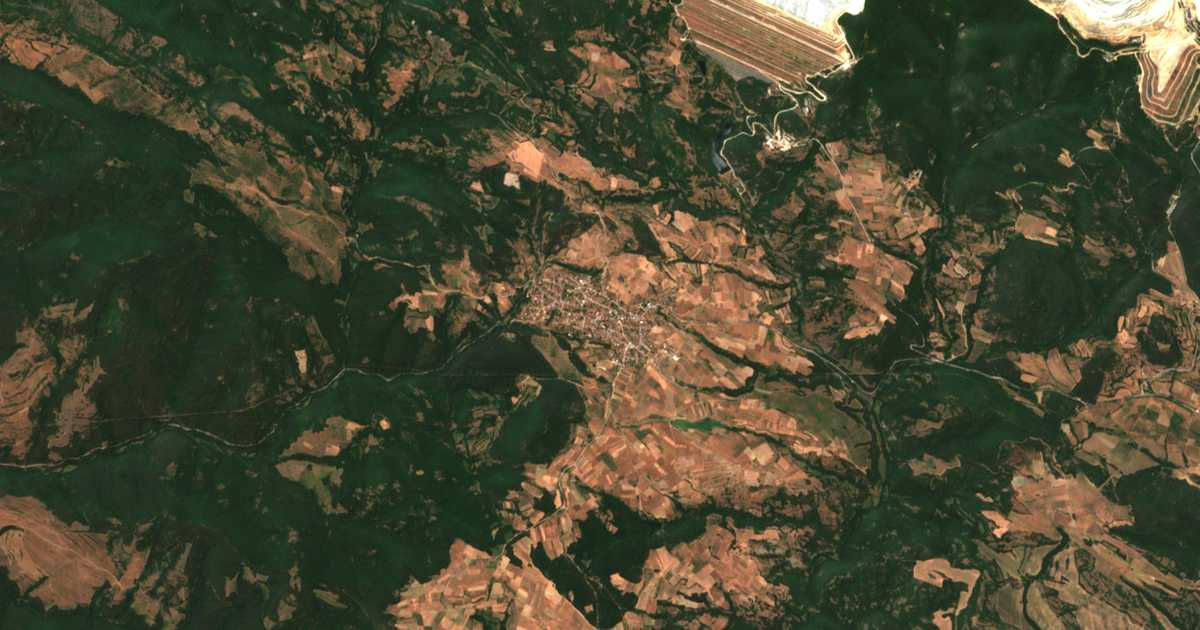 Satelitska karta: Oborište