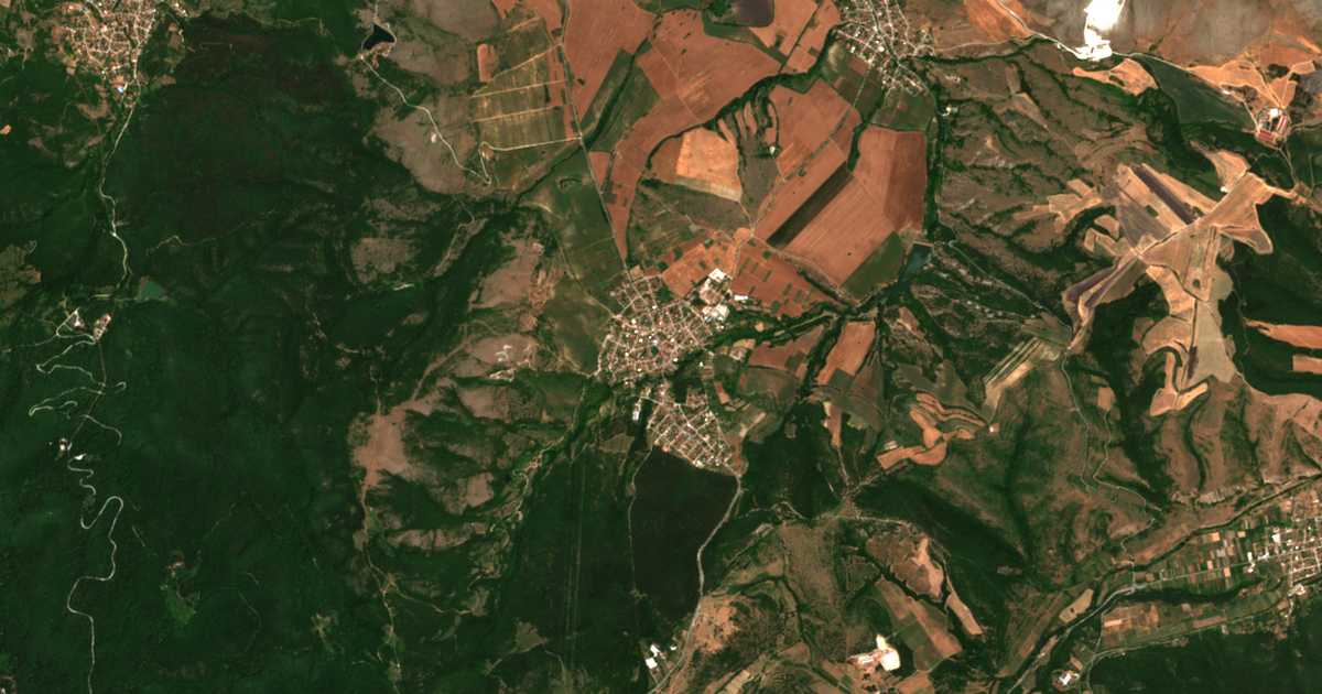Satelitska karta: Radilovo