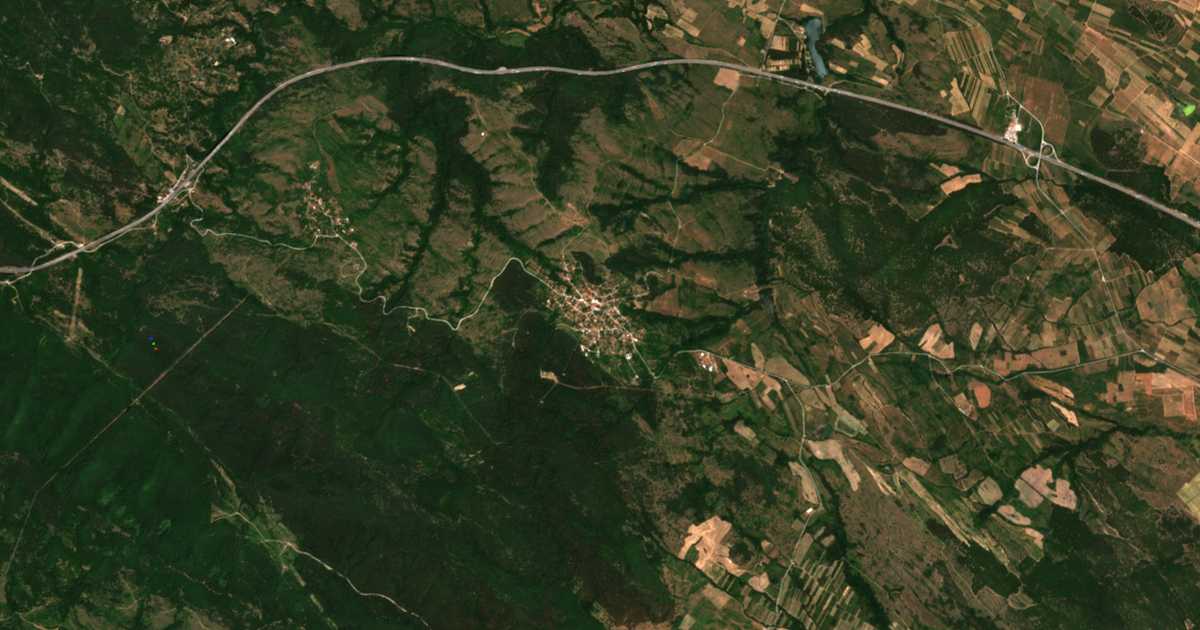 Satelitska karta: Slavovica