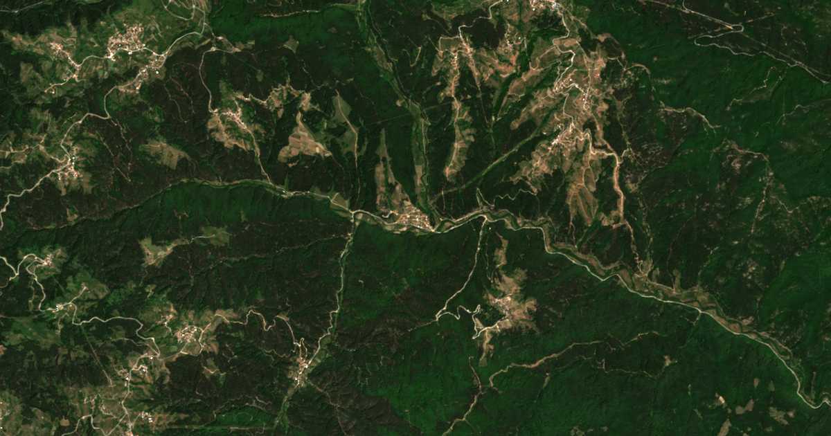 Satelitska karta: Ablanica