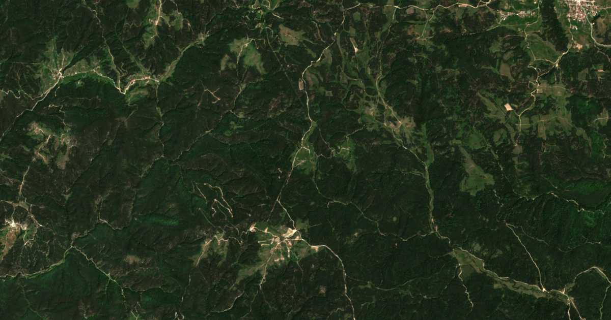 Satelitska karta: Bozjova