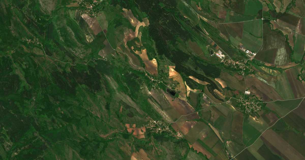 Satelitska karta: Brezniški izvor