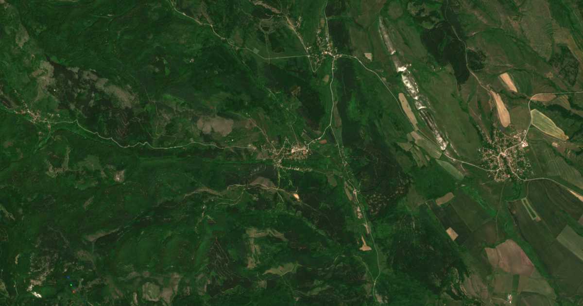 Satelitska karta: Dolna Sekirna