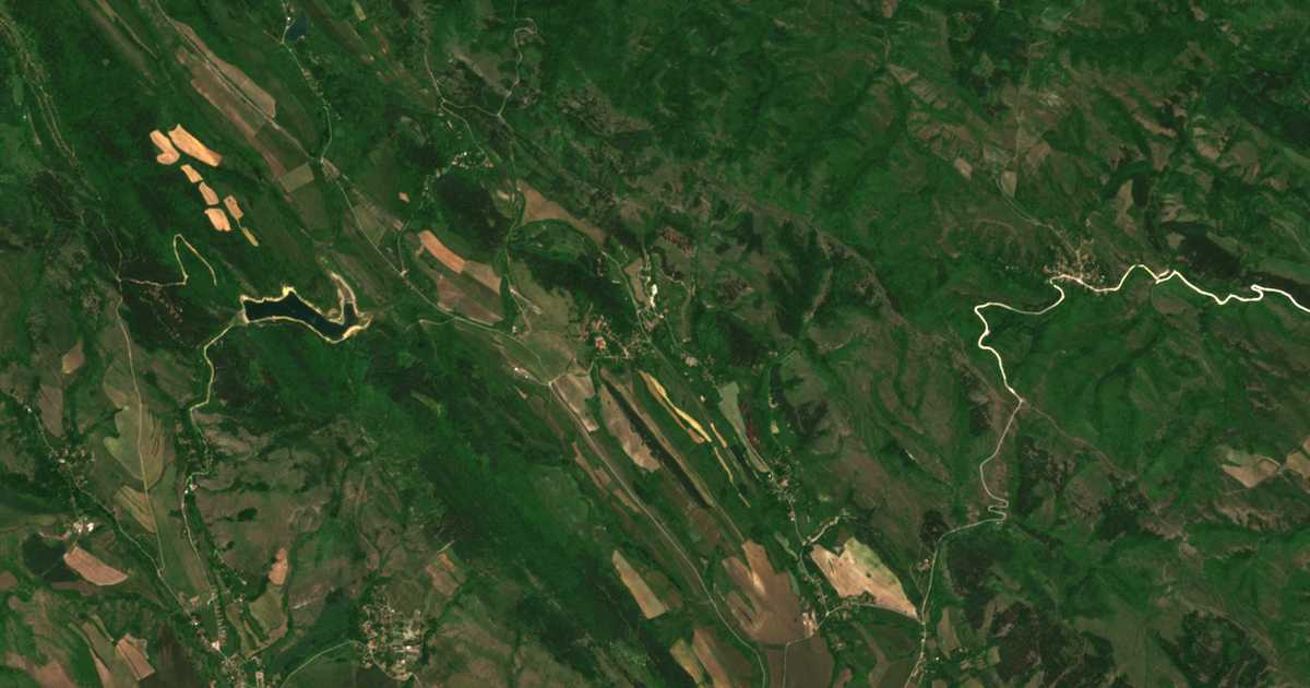 Satelitska karta: Gorni Romanci