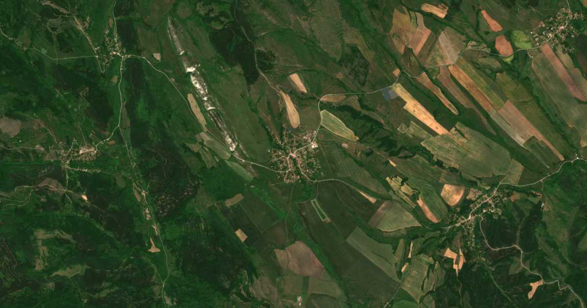 Satelitska karta: Košarevo