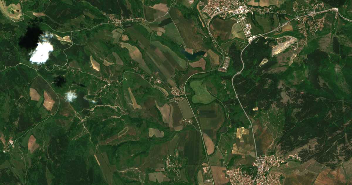 Satelitska karta: Kopanica