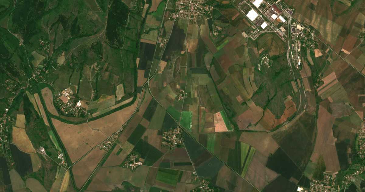 Satelitska karta: Košarite