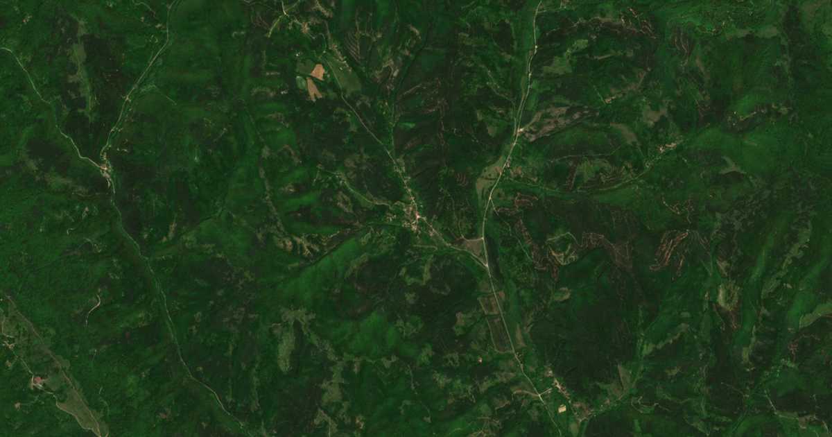 Satelitska karta: Leva reka