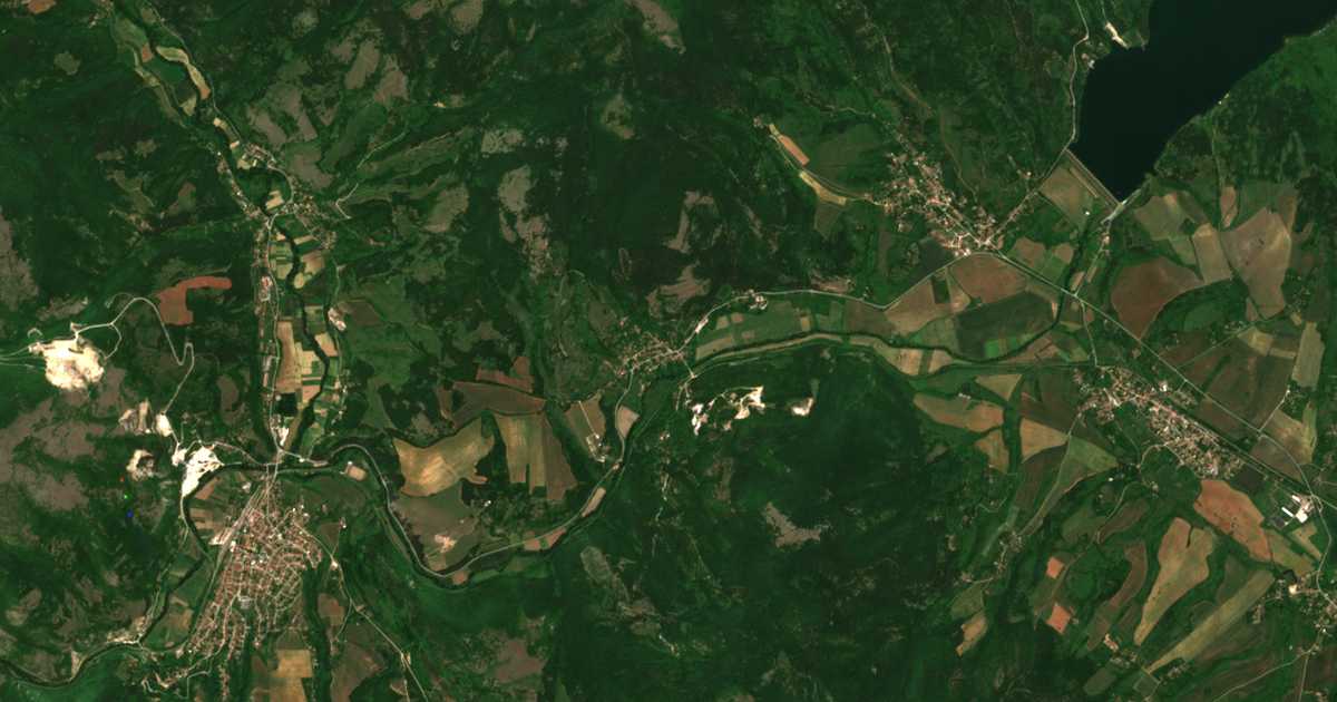 Satelitska karta: Žabljano