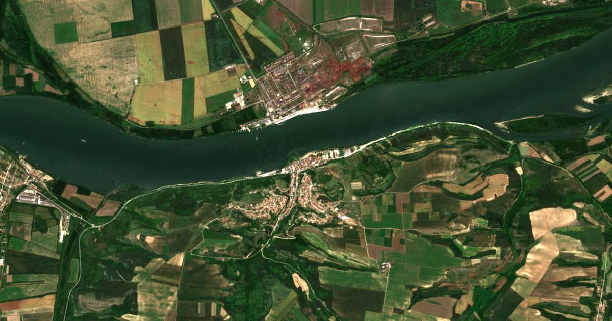 Satelitska karta: Nikopol