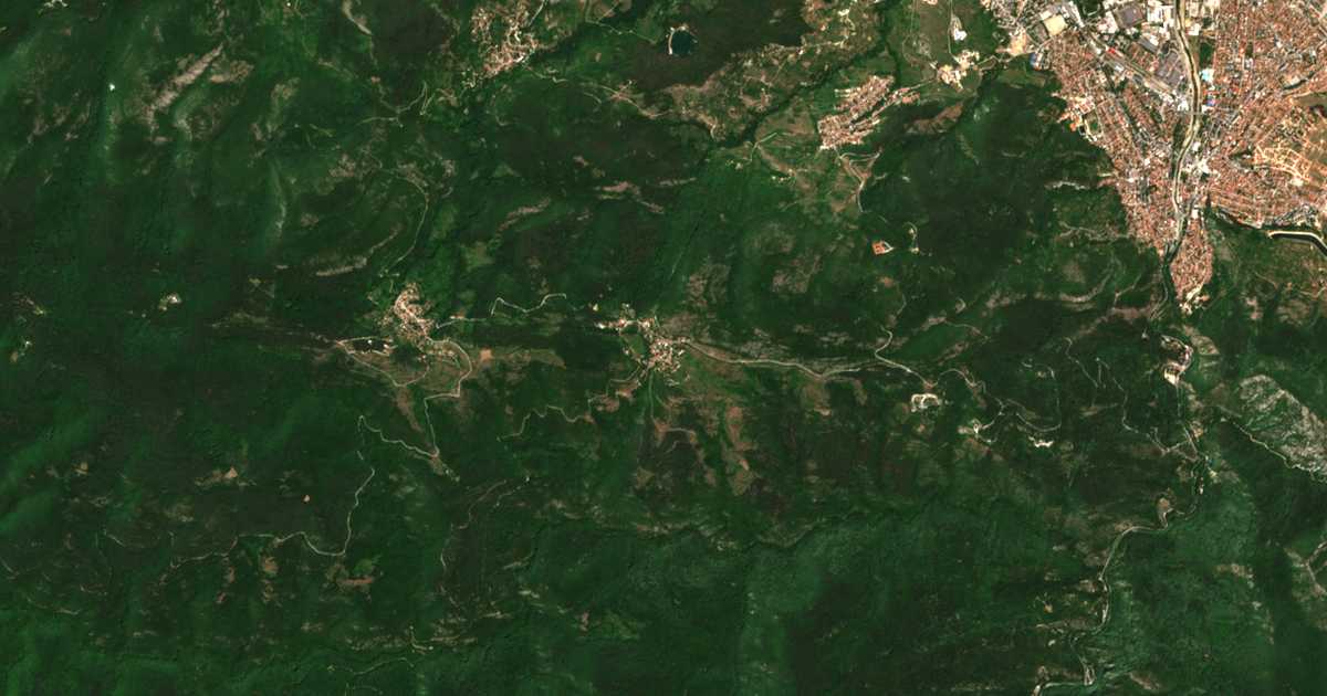 Satelitska karta: Ljaskovo