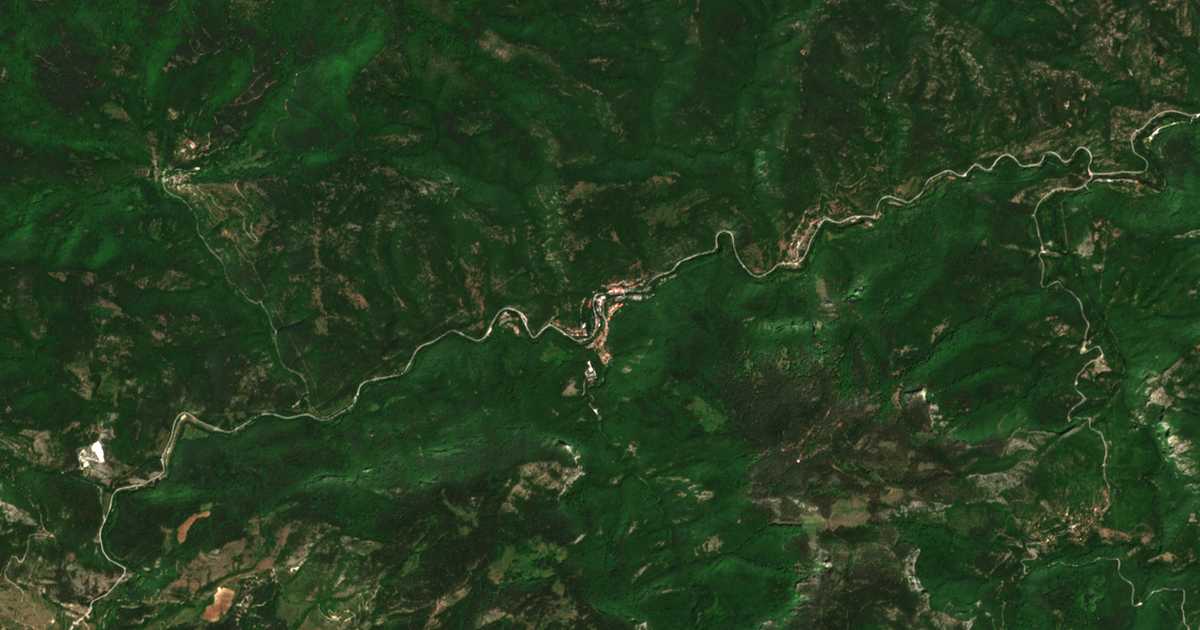 Satelitska karta: Narečenski Bani