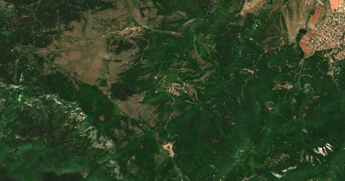 Satelitska karta: Orešec