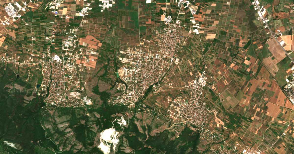 Satelitska karta: Belaštica