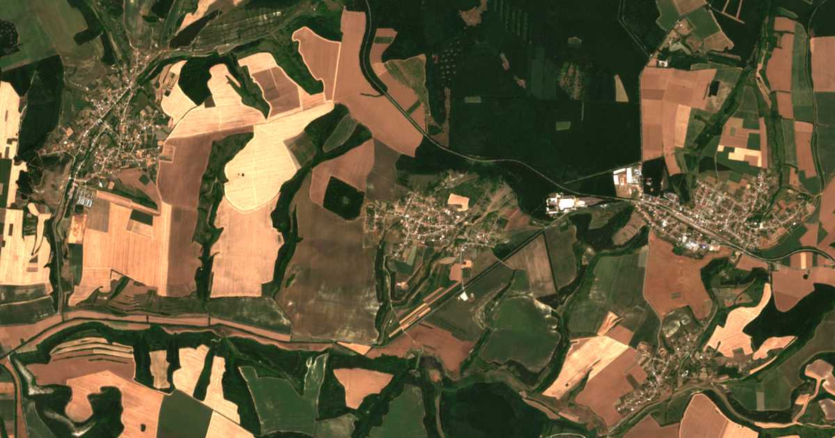 Satelitska karta: Željazkovec