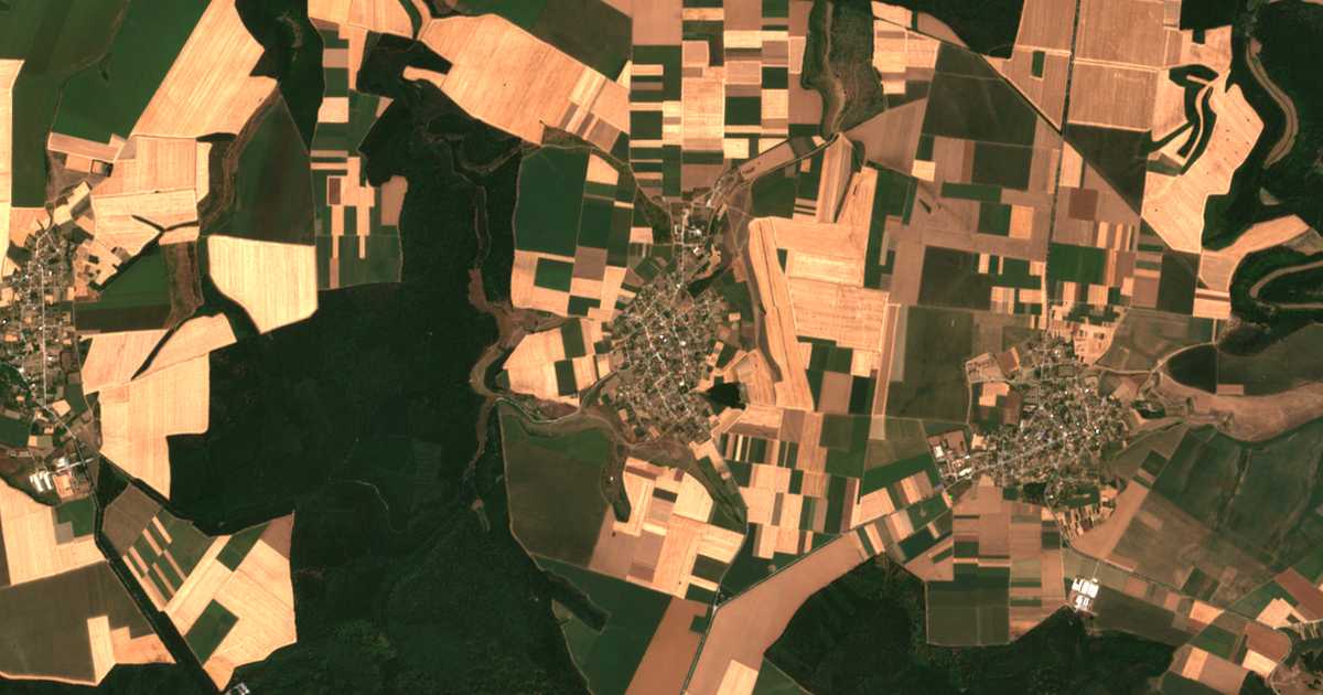 Satelitska karta: Prelez