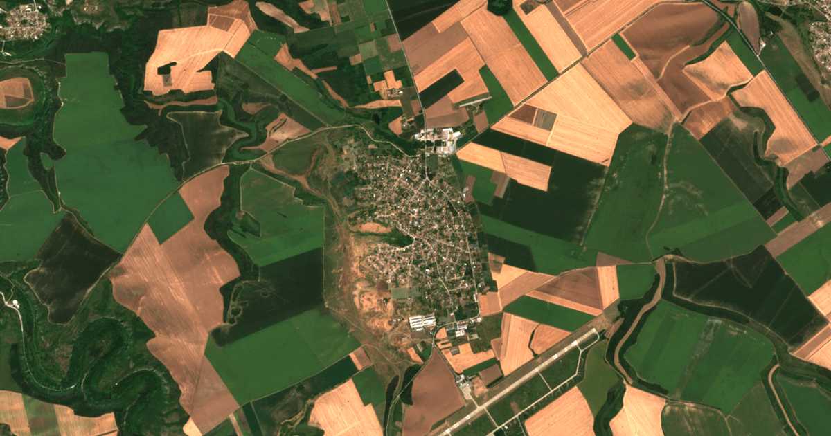 Satelitska karta: Štrǎklevo