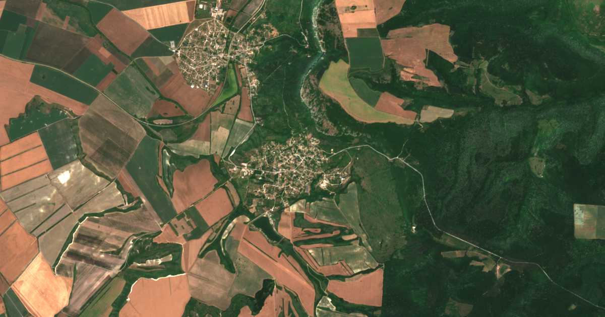 Satelitska karta: Kjulevča