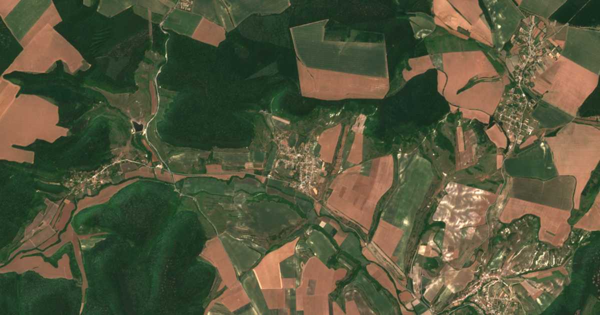 Satelitska karta: Kriva Reka