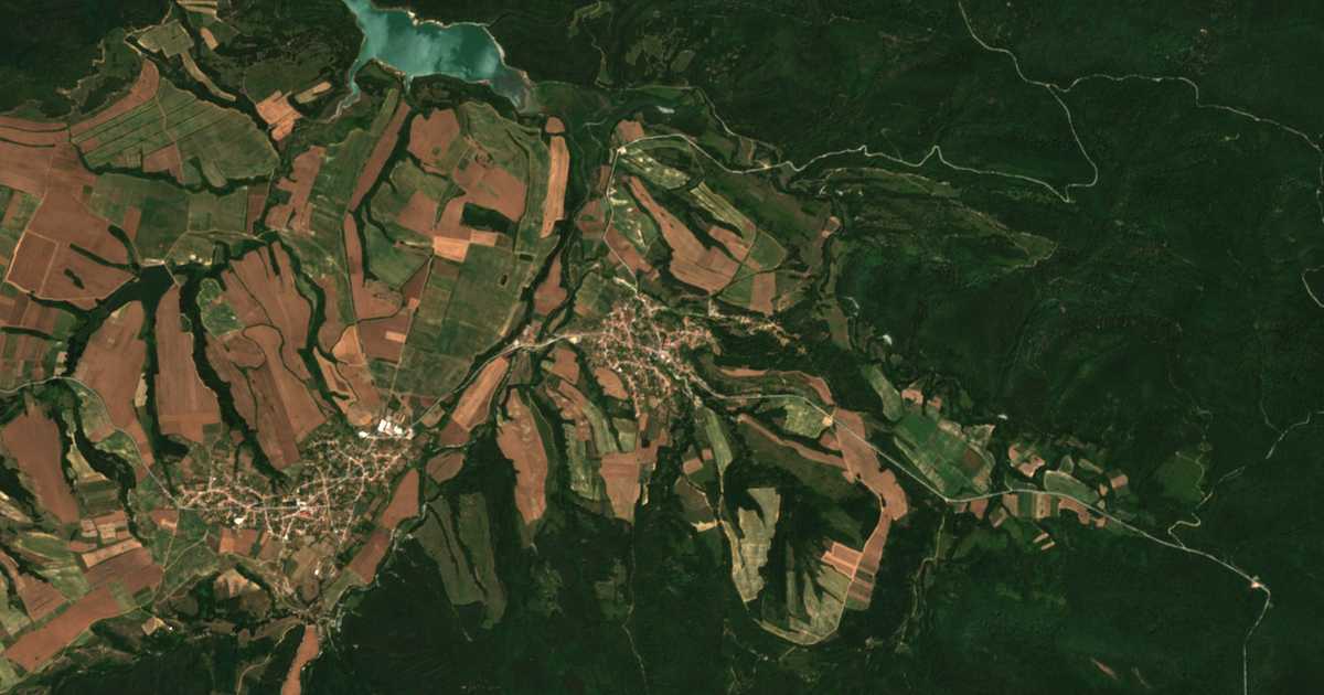 Satelitska karta: Tušovica