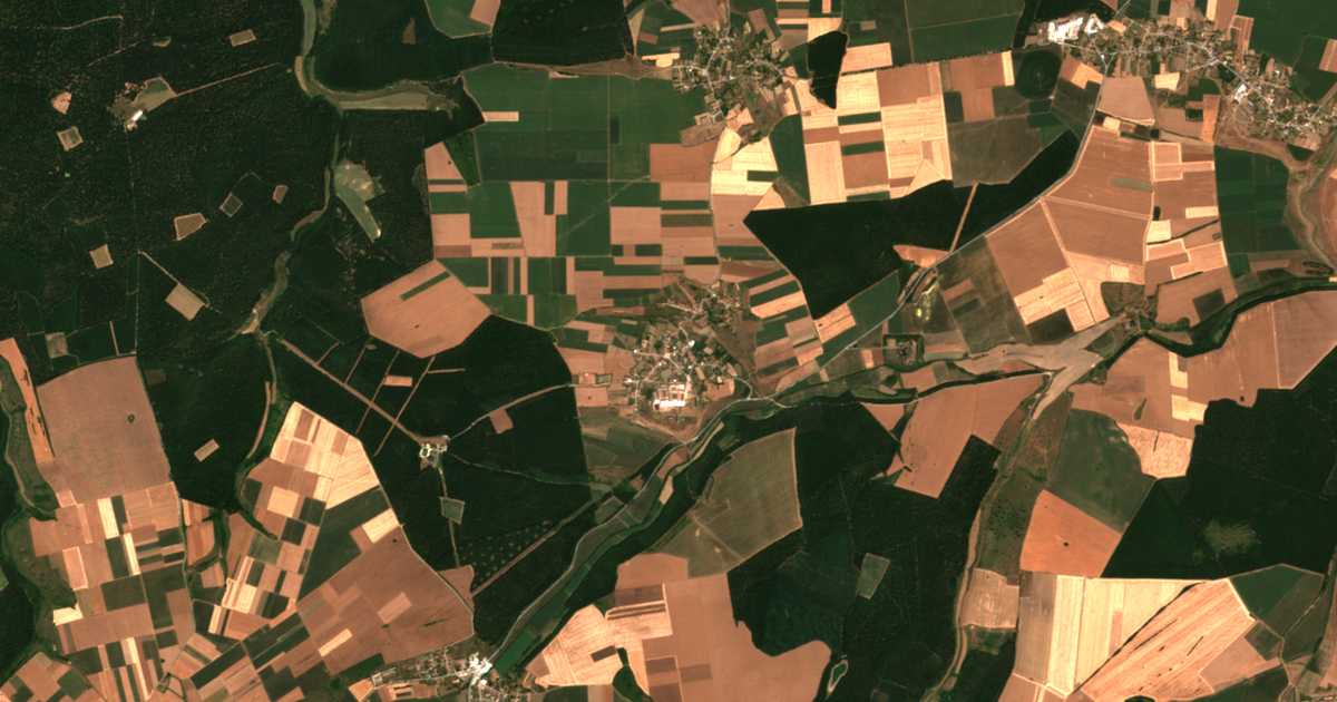 Satelitska karta: Osenovec