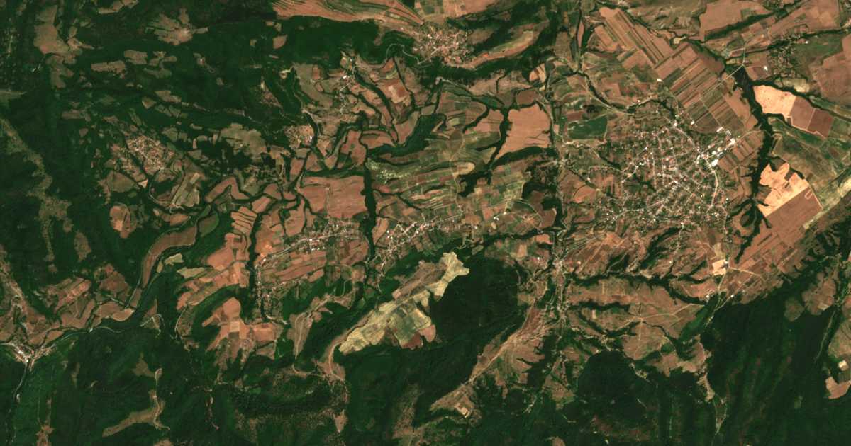 Satelitska karta: Malko Selo
