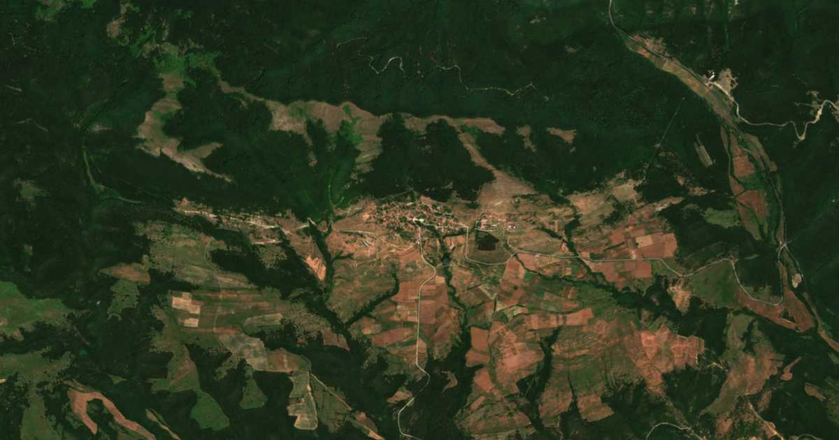 Satelitska karta: Žeravna