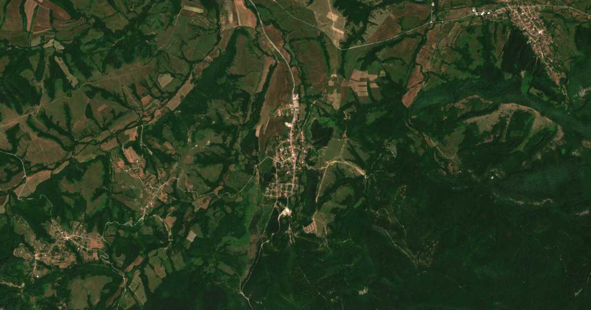 Satelitska karta: Stara Reka