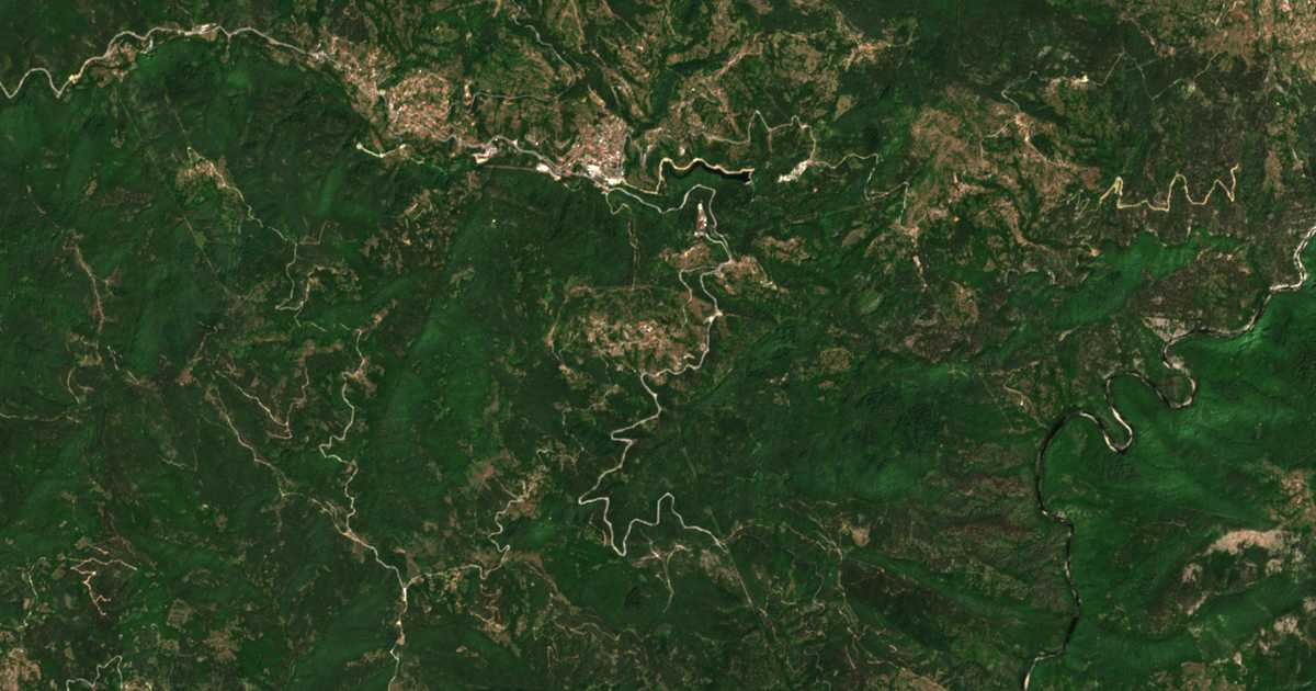 Satelitska karta: Drjanka