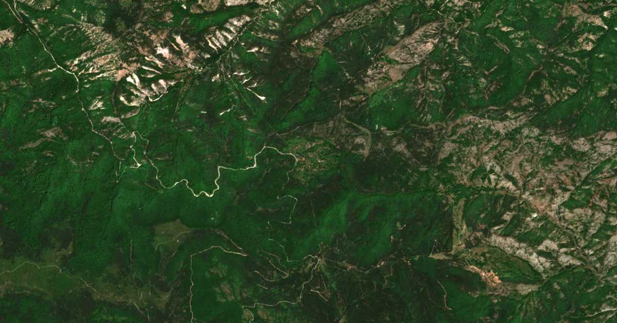 Satelitska karta: Planinsko