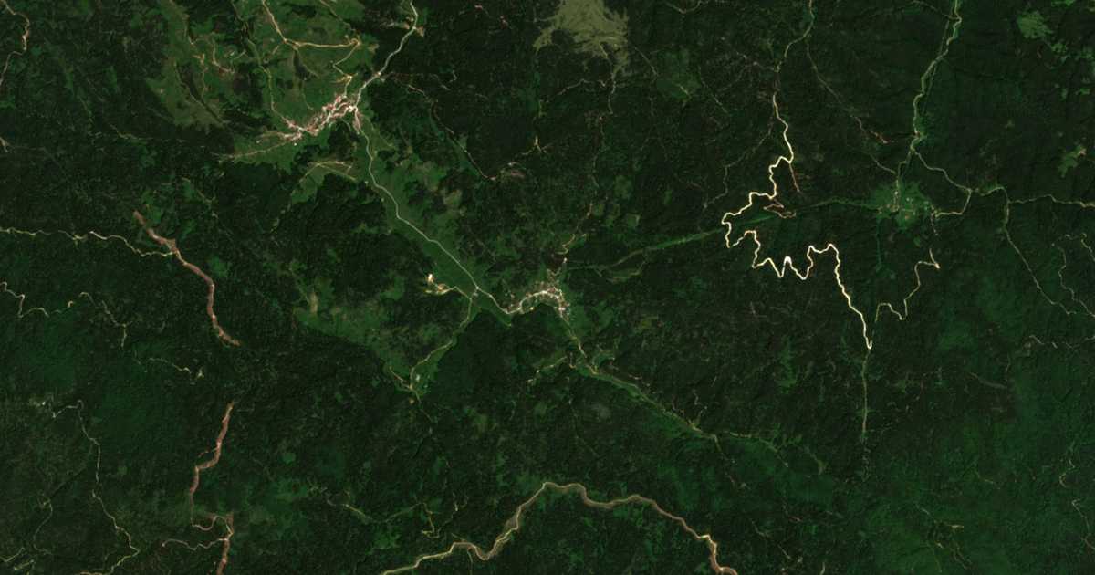 Satelitska karta: Kožari