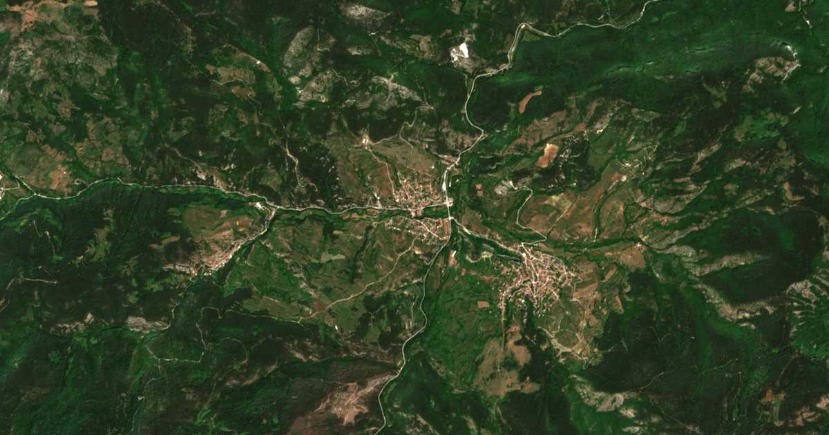 Satelitska karta: Hvojna