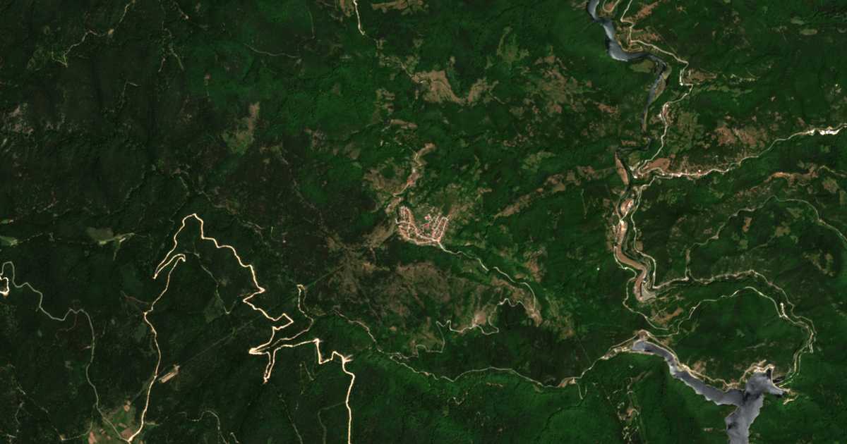 Satelitska karta: Selča