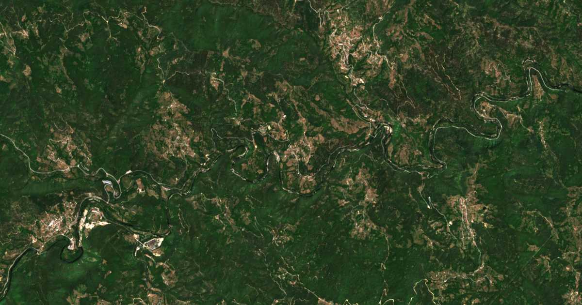 Satelitska karta: Leska