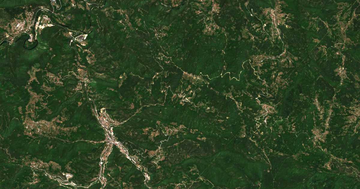Satelitska karta: Mitovska