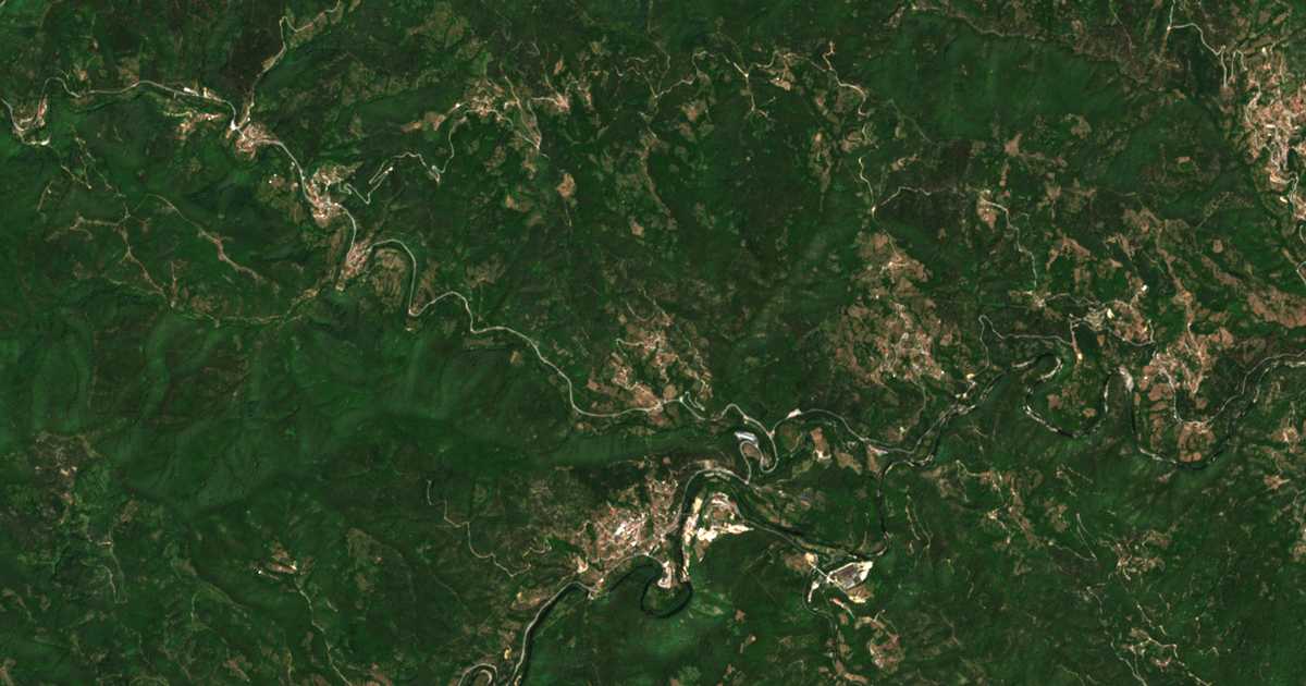Satelitska karta: Ravništa