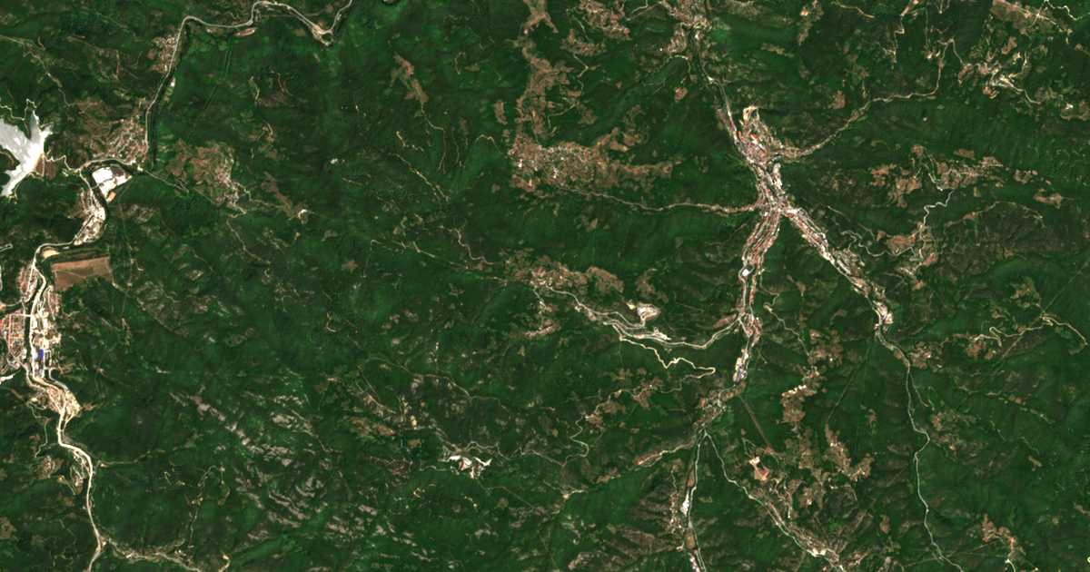 Satelitska karta: Šarenska