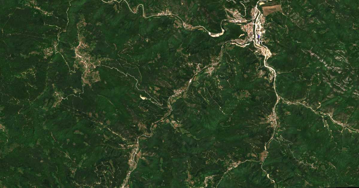 Satelitska karta: Bǎrčevo