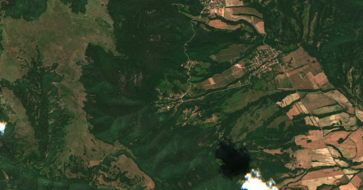 Satelitska karta: Kraevo
