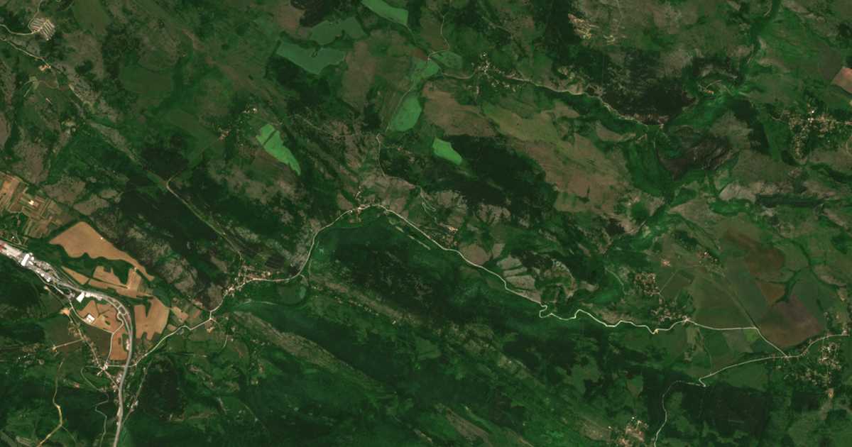 Satelitska karta: Berende izvor