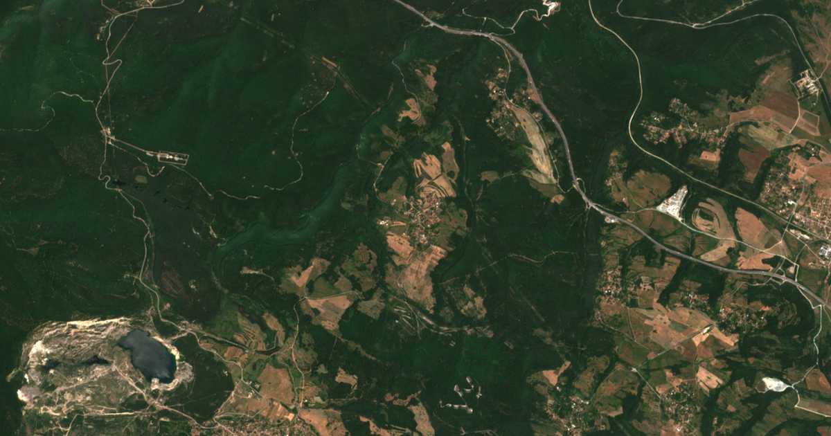 Satelitska karta: Krušovica