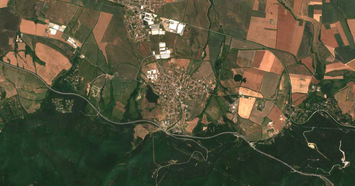 Satelitska karta: Novi Han